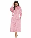 Uplayteck Felpa Coperta Oversize Donna Uomo, Super Morbida, Calda e Confortevole Coperta Indossabile con Maniche e Cappuccio, Plaid Giganti Divano Invernale, Poncho Pile Casa per Adulti