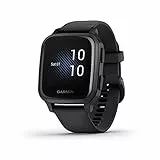 Garmin Venu Sq Music, Smartwatch GPS Sport con Lettore Musicale, Monitoraggio della Salute e Garmin Pay, Nero (Nero/Ardesia)