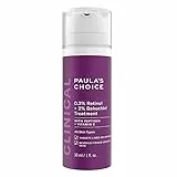 Paula's Choice CLINICAL 0,3% Retinol & 2% Bakuchiol Trattamento - Siero Anti Età Ridurre Rughe & Macchie Brune - con Peptidi - Tutti i Tipi di Pelle - 30 ml