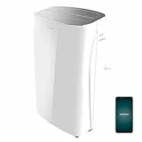 Cecotec ForceClima 12300 Condizionatore portatile con riscaldamento collegato. 1350 W, 12000 BTU, pompa di calore, telecomando, controllo WiFi, 5 modalità, display LED, copertura 25 m2, bianco