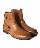 Joe Browns Stivali da Motociclista in Pelle Stile Chelsea, Uomo, Marrone, 40.5 EU