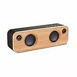 House of Marley Get Together Mini Casse, Doppio Altoparlante senza Fili in Bambù e Alluminio Riciclabile, Autonomia Batteria 10 Ore, con Subwoofer da 2.5 Pollici e Funzione Vivavoce, Nero