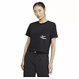 Nike W NSW SWSH SS Top T-Shirt, Black/(White), M Donna
