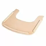 roba Vassoio per Seggiolone Sit Up Flex, Rimovibile, Installazione Veloce, per Colazione, Pranzo, Merenda, Cena, Compatibile con Cinture di Sicurezza, Facile da Pulire, Legno Naturale
