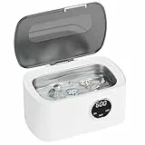 Pulitore Ultrasuoni 600ML Lavatrice Ultrasuoni Vasca Ultrasuoni Lavatrice ad Ultrasuoni Pulitore a Ultrasuoni dispositivo a ultrasuoni per occhiali, gioielli, orologi, protesi dentarie, plastica