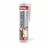 Fischer Sigillante Effetto Intonaco, SAR 310 Bianco, Acrilico, Finitura Ruvida, Verniciabile, per Facciate, Giunti, Fessure, Inodore, Uso Interno, Senza Solventi, 9388
