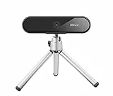 Trust Tyro Webcam PC con Microfono Full HD 1080p, Auto-Focus, USB, Treppiede Incluso, Telecamera per Hangouts, Skype, Teams, Zoom, Computer, Laptop - Nero