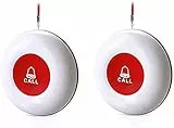 Pulsanti di chiamata wireless per cercapersone per assistenti e cercapersone per ristoranti impermeabile gamma di 500 piedianziani/pazienti/disabili (deve essere abbinato al per funzionare)