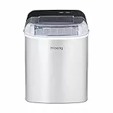H.Koenig ICEK12 Macchina per il Ghiaccio,12kg in 24h,Pronto in 13minuti,2 Misure Cubetti,2,1L,Elettrica,Automatica,Silenziosa,Compatta,Senza impianto idraulico,100W