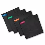 casaviva® EVO Set 4 Panni in Microfibra, Panno Magico per la Pulizia di Vetri, Cucina, Automobili, Legno, PC, Smartphone, Ultra Assorbenti e Resistenti, Riutilizzabili a Lunga Durata cm 55x55