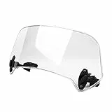 Batto Deflettore d'aria universale per moto, regolabile, trasparente, per parabrezza, 28,5 x 12 x 21 cm