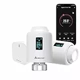 SALCAR Set Valvole Termostatiche Programmabile Tramite APP Termostato per Radiatore Controllo Multi-Stanza Valvole Termostatiche Tuya ZigBee