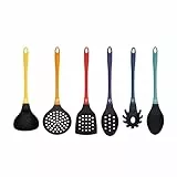 MasterChef Set Utensili Cucina con Mestoli, Spatola, Cucchiaio, Leccapentole, Set Pasticceria e Altro AntiGraffio e Resistente al Calore, Casa Accesori Antiaderente, Multicolore