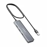 UGREEN Hub USB 3.0 Adattatore USB a 3 USB A e USB C 5Gbps Sdoppiatore Multipresa USB per PC, iMac, Mac Mini, XPS 15, PS5 Compatibile con Disco Rigido, Mouse, Tastiera, Chiavetta, Stampante, 60CM