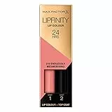 Max Factor - Lipfinity Lip Colour - Rossetto Lunga Durata e Gloss Idratante con Applicazione Bifase - Nuance 120 Endlessly Mesmerizing - 2.3 ml e 1.9 g