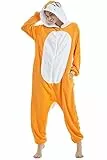 Adulto e Bambino Unisex Unicorno Tigre Leone Volpe Tutina Animale Cosplay Pigiama Costume di Carnevale di Halloween Fancy Dress Loungewear Fox XL 174-183cm