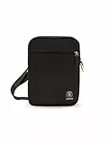 Borsa a Spalla - SHOULDER BAG INVICTA - Borsello da Uomo, Nero - Lavoro & Tempo Libero - Tasca Porta Tablet