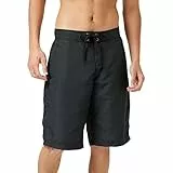 Urban Classics Costume da Bagno Uomo, Pantaloncini Lunghi da Bagno Uomo con Stampa Militare/Nero, Boxer da Nuoto con Tasche e Coulisse, Taglie S - XXL
