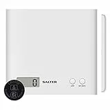 Salter 1066 WHDR15 Arc - Bilancia digitale, piattaforma ABS, max precisione, sottile, ingombro minimo, display LCD, funzione Azzeramento/Aggiungi e pesa per più ingredienti nella stessa ciotola