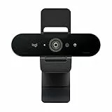 Logitech Brio Stream Webcam - Videochiamate Ultra 4K HD, Microfono con Cancellazione Rumore, Autocorrezione Luce HD, Streaming, Compatibile con Microsoft Teams, Zoom e Google Meet su PC / Mac - Nero