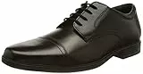 Clarks Howard cap, Oxford Uomo, Pelle Nera, 45 EU