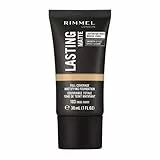 Rimmel London Lasting Matte Fondotinta Opacizzante, Alta Coprenza e Lunga Durata, 200 Soft Beige, 30 ml
