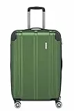 travelite valigia a 4 ruote M con chiusura TSA e soffietto a espansione, serie CITY: robusto trolley a scocca rigida con superficie antigraffio, 68 cm, 78 litri (espandibile fino a 86 litri)