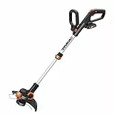 Worx WG163E.1 Decespugliatore Tagliabordi a Batteria 20V, stelo in Alluminio regolabile , Rasaerba Elettrico da Giardino, Diametro Taglio 30 cm e filo da 1.65 mm - 1 Batteria Inclusa