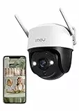 Imou Telecamera Wi-Fi Esterno 4MP, Telecamera WiFi 360° Visione Notturna a Colori, IP66, Tracciamento Intelligente, Rilevamento Umano con Faretto e Sirena, Audio Bidirezionale, 2,4Ghz Cruiser SE+