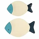 Healifty 2 Pezzi Decorazioni di Pesce in Legno Appeso Decorazioni di Pesce in Legno per Parete Arredamento Rustico Pesce Nautico Decorazione della Casa Spiaggia Scultura di Pesce per Bagno