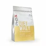 PhD Nutrition Diet Whey Proteine Whey in Polvere a Basso Contenuto Calorico, Ideale per Preworkout, Alta Proteina Lean Matrix, Crema alla Vaniglia (40 Porzioni, 2kg)