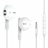 BENEWY In-Ear Bassi Auricolari, Cuffie con Microfono e Controller, 3.5 mm Cuffiette, pIsolamento del Rumore, Alta Qualità del Suono, Bassi Potenti, Stereo, per iPhone, iPad, MP3 etc