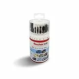 Fischer Set 18 Punte per Trapano Assortite Muro Legno, Metallo, SDX / HSS, 530667