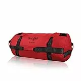 Yes4All Sacchi di sabbia da allenamento, sacchi di sabbia resistenti per fitness, condizionamento, MMA e sport da combattimento - Rosso - S