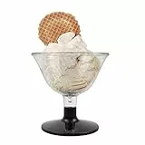 2 COPPE GELATO 430 cc NERO 12,8h cm Ø13,1 Riutilizzabile, lavabile in lavastoviglie infrangibile