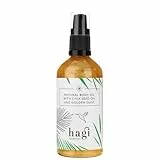 Hagi Natural Olio per il Corpo con Olio di Semi di Chia e Polvere d'oro, Olio di Citronella, Olio di Girasole, Lucentezza e Cura della Pelle, 100 ml