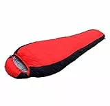 Sacco a pelo Active Era Mummia Sacco A Compressione 3-4 Stagione - Leggero Resistente all'Acqua Campeggio Caldo Escursionismo Pesca Viaggiare All'aperto,Rosso