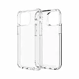 Gear4 Zagg Crystal Palace - Custodia trasparente con protezione avanzata dagli urti [approvata da D3O], design sottile e resistente per Apple iPhone 13 mini – trasparente