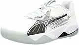 PUMA Eliminate Power Nitro II, Scarpe da ginnastica per ambienti interni, Unisex - Adulto, Puma White/Puma Black/Nitro Blue, 40.5 EU