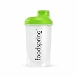 foodspring  - Shaker da 500ml - Lo Shaker perfetto per le tue proteine - Incluso il filtro per rendere il tuo shake più cremoso, con tappo a vite per una chiusura sicura