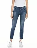REPLAY Jeans Donna Faaby Slim Fit Elasticizzati, Blu (Medium Blue 009), W23 x L30