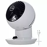 Woozoo, Ventilatore da tavolo silenzioso, potente e compatto, 11m², Portata 15 m, Inclinazione verticale, Cucina - Woozoo PCF-SM12N - Bianco