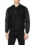 Urban Classics Oldschool College, Giacca Uomo, Blk/blk, M
