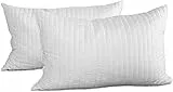 Evergreenweb - Occasione! Coppia Cuscini Fiocco Memory 100% Ottimo per Dolori Cervicali Tessuto Traspirante 2 Guanciali Modello Saponetta 40x70cm, per Il Collo, Adatto a Tutti Materassi e Letti