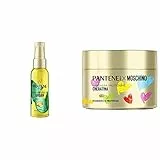 Pantene Pro-V Olio Capelli, con Olio di Argan, per Capelli Crespi e Opachi, Lisci Effetto Seta, 100ml & Pro-V Maschera Capelli Rigenera E Protegge, Protezione Cheratina, 300ml