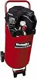 Einhell TC-AC 240/50/10 OF Compressore (220-240 V, 1500 W, serbatoio aria verticale 50 l, max 10 bar, portata aria max 173 l/min., cilindri 1, autolubrificato -no olio, carrelato, inc. 1 manometro)