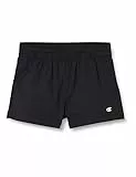 Champion Legacy American Classics-Cotton Stretch Popeline Pantaloncini, Nero, 13-14 Anni Bambina