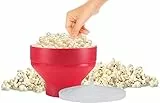 BEPER C106CAS002 Cuoci Popcorn Microonde con Ciotola Pieghevole e Coperchio Para schizzi per Pop-Corn al Microonde Salutari e Gustosi
