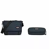 EASTPAK Delegate + Borsa Messenger, Taglia Unica, Blu & Oval Single Astuccio Portapenne, Taglia Unica, Blu (triple Denim)