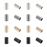 PH PandaHall 96 pz 4 Colori Lega Cord End Lock Metallo Coulisse Corda Stopper Colonna Corda di Fissaggio End Stopper per Lanyard Vestiti Borsa Zaino FAI DA TE